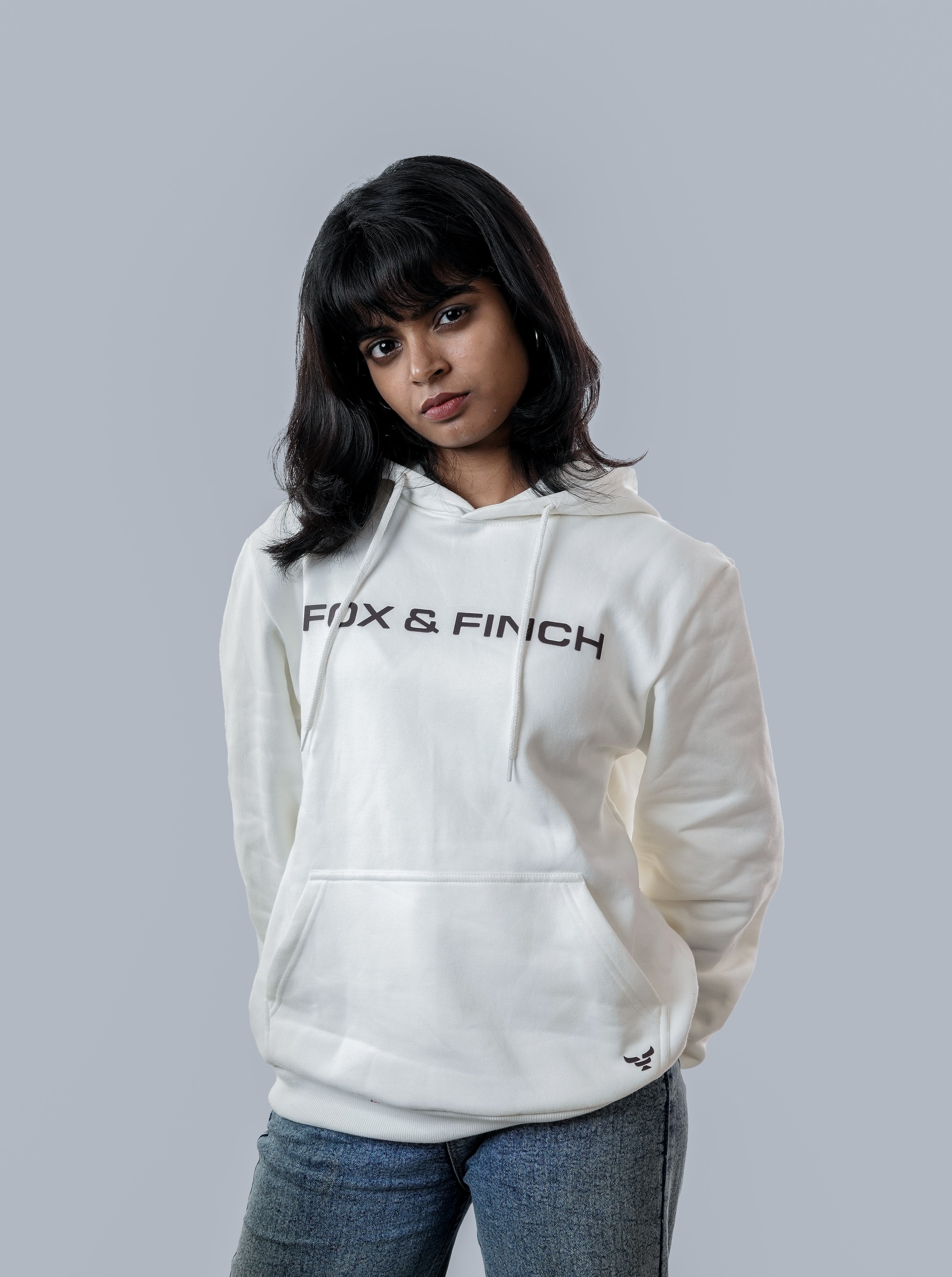 F&F Off White Women's Hoodie
