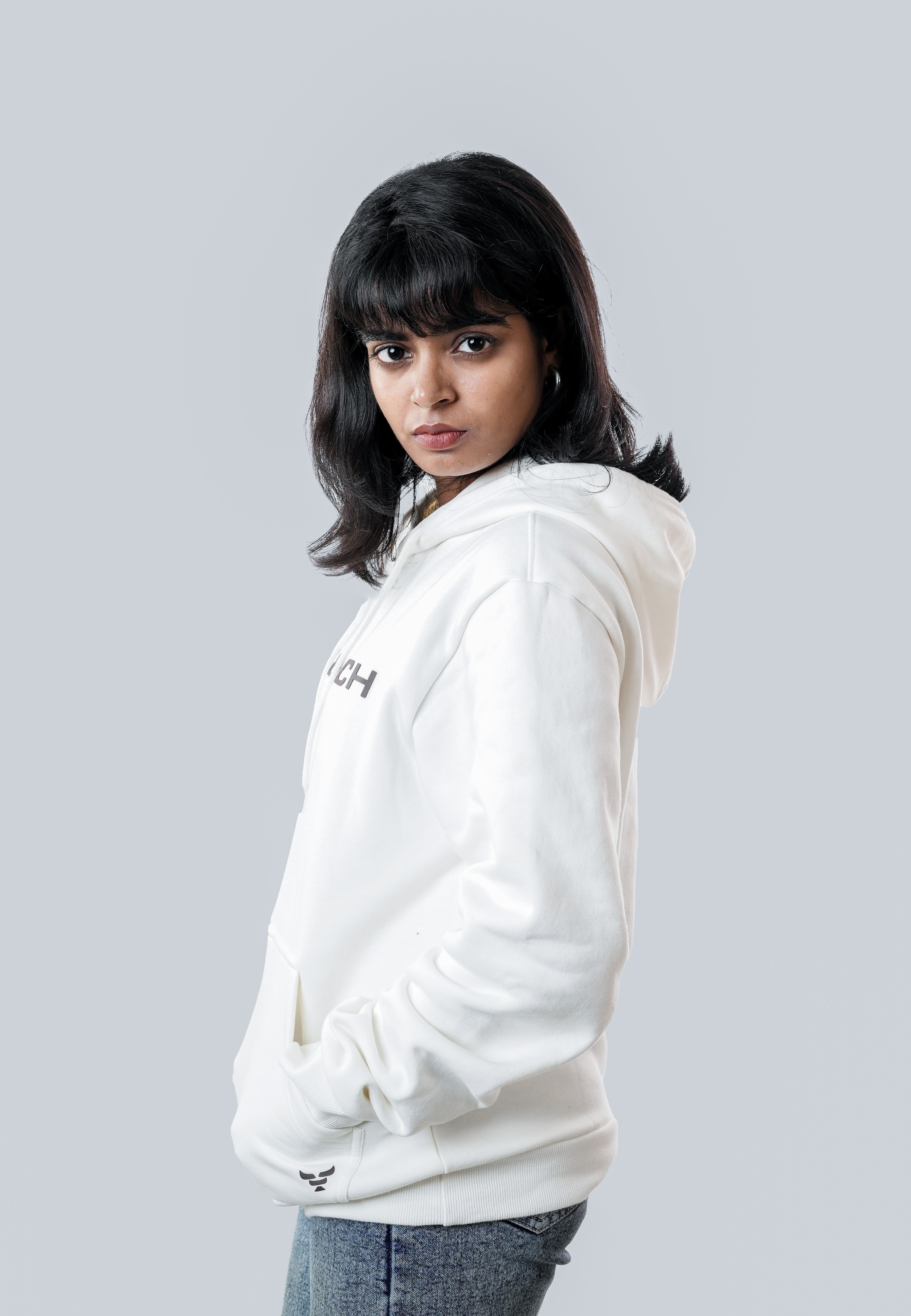 F&F Off White Women's Hoodie