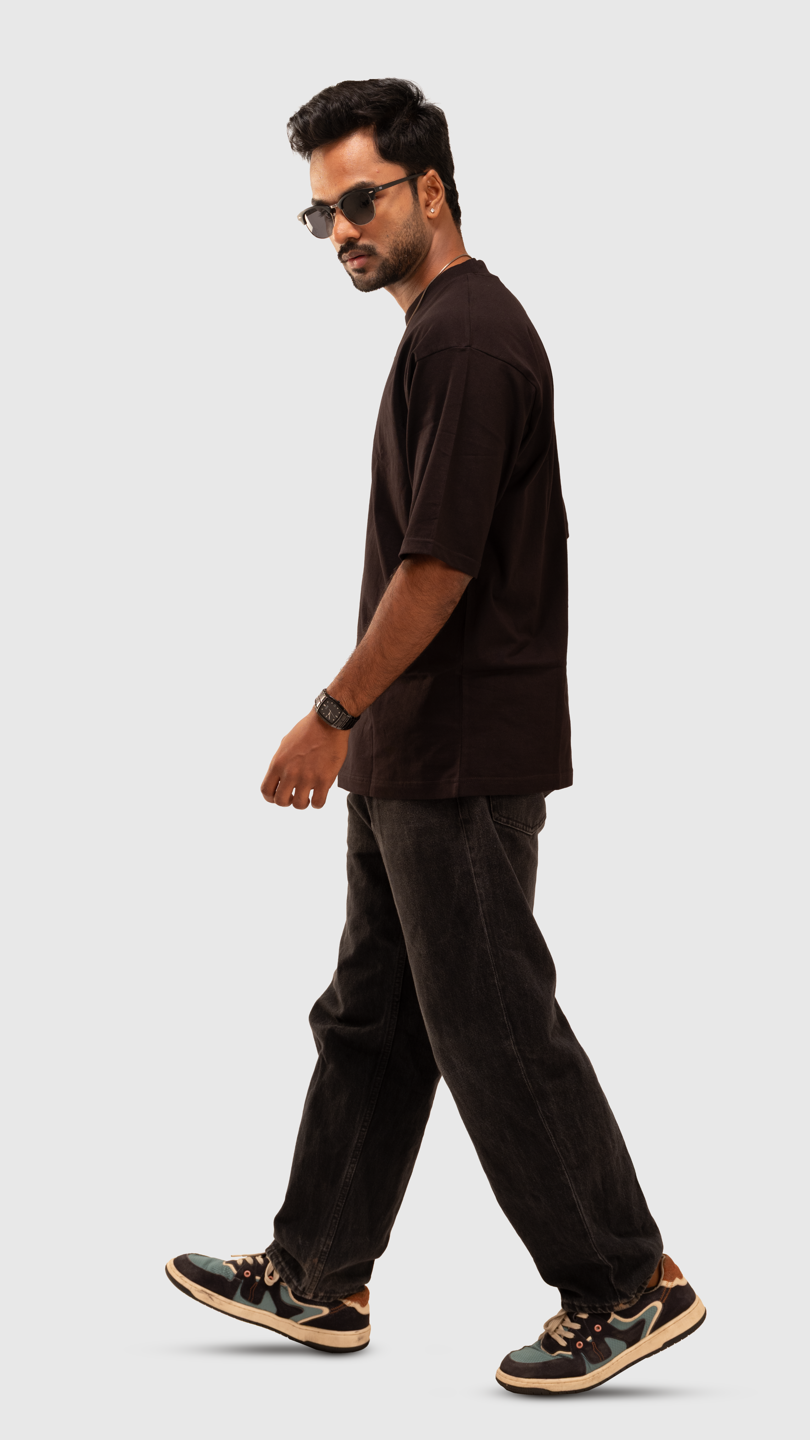 Solid Black Oversized T-Shirt