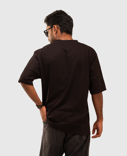 Solid Black Oversized T-Shirt