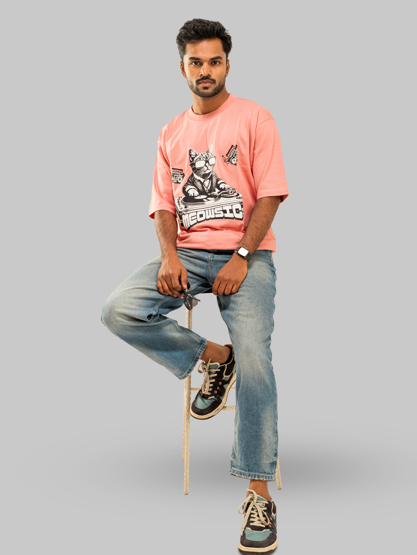 Meowsic Oversized T-Shirt