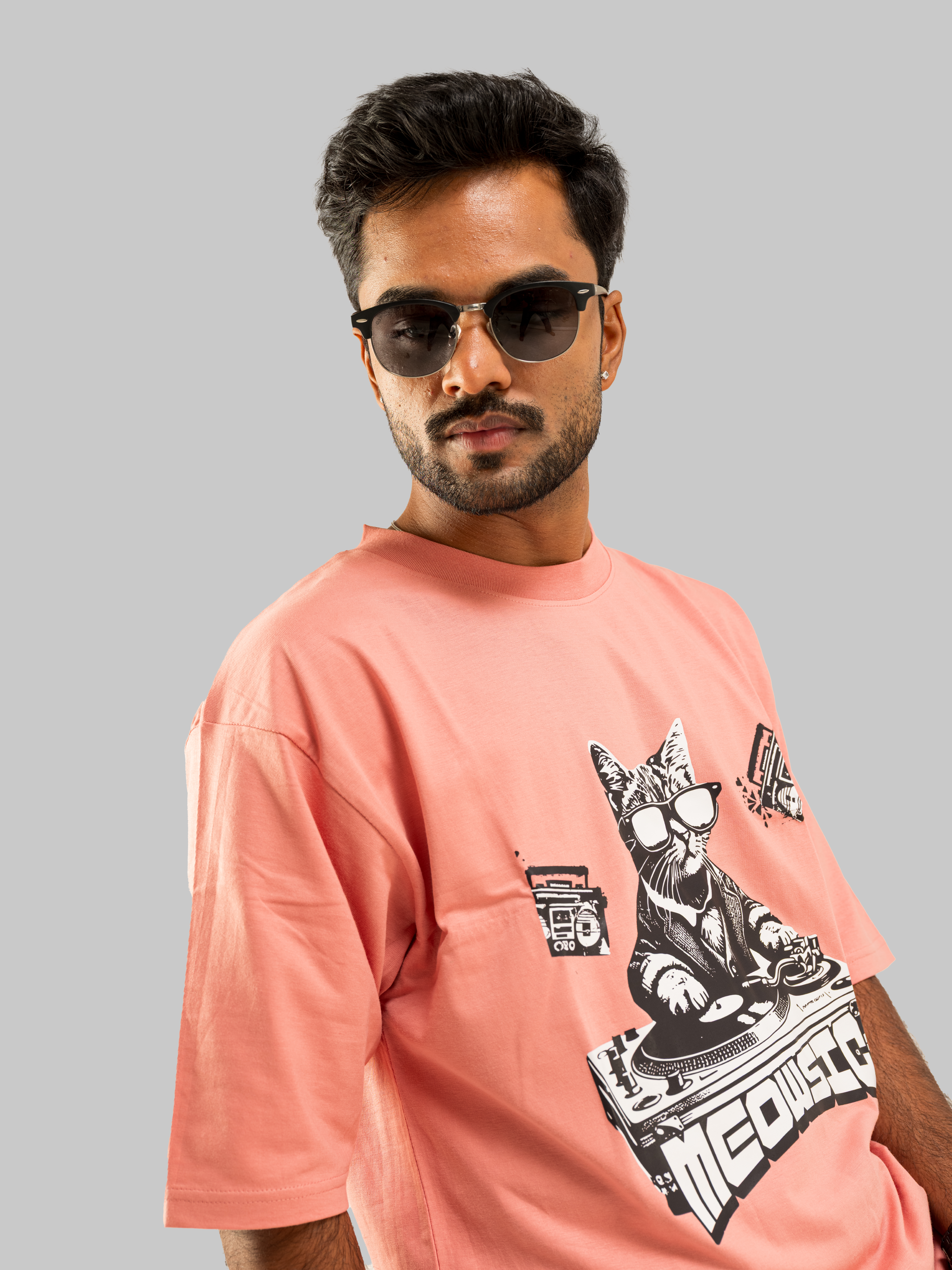 Meowsic Oversized T-Shirt