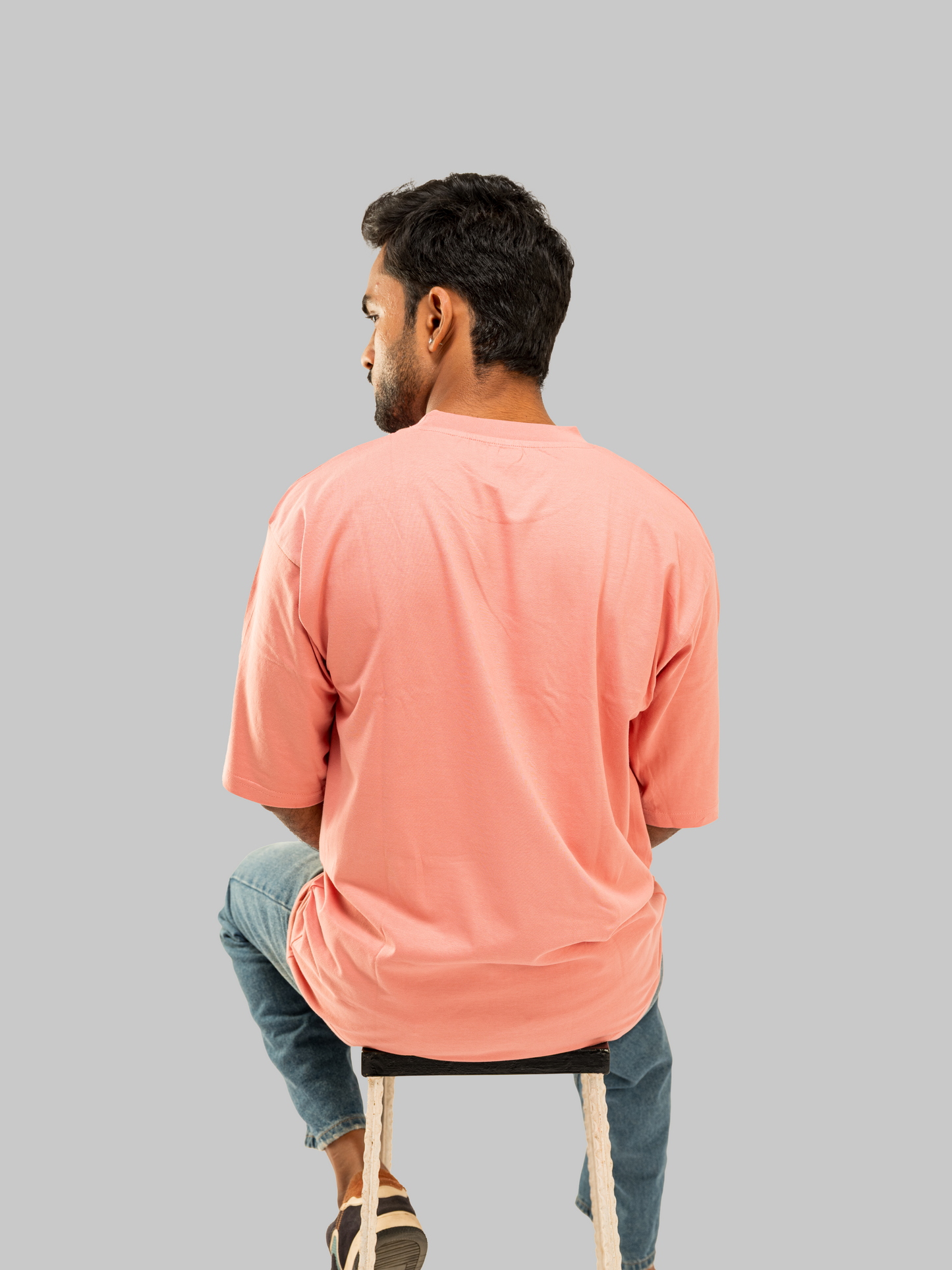 Solid Dusty Pink Oversized T-Shirt