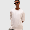 White Solid Oversized T-Shirt