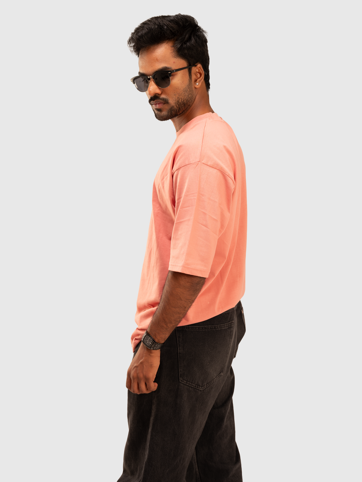 Solid Dusty Pink Oversized T-Shirt